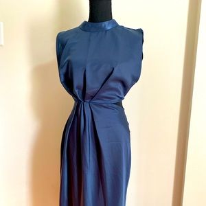 New with tag ZARA cut out satin effect dress size: XS